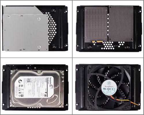 PC korpusas Silverstone Silent SST-ML05B Milo Slim HTPC Mini-ITX, juodas