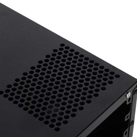 PC korpusas Silverstone Silent SST-ML05B Milo Slim HTPC Mini-ITX, juodas