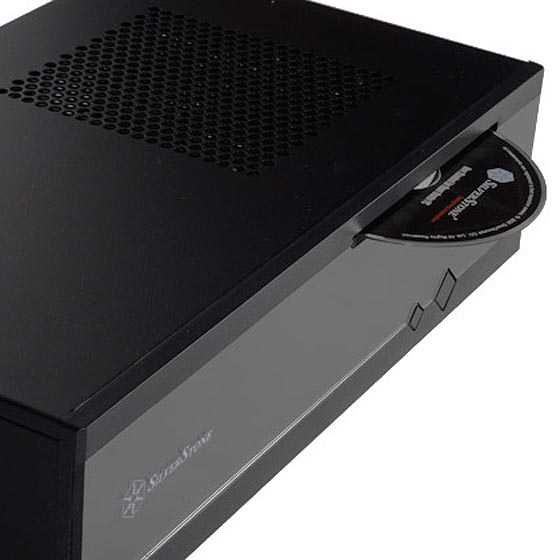 PC korpusas Silverstone Silent SST-ML05B Milo Slim HTPC Mini-ITX, juodas
