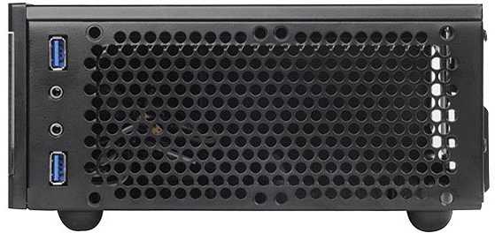 PC korpusas Silverstone Silent SST-ML05B Milo Slim HTPC Mini-ITX, juodas