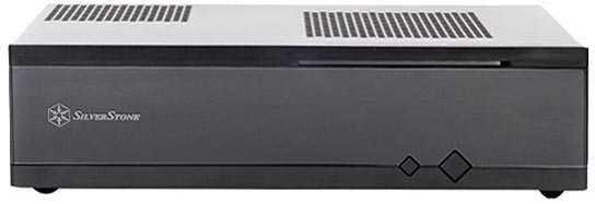 PC korpusas Silverstone Silent SST-ML05B Milo Slim HTPC Mini-ITX, juodas