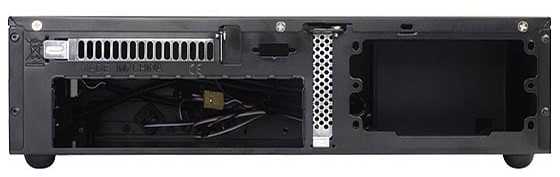 PC korpusas Silverstone Silent SST-ML05B Milo Slim HTPC Mini-ITX, juodas