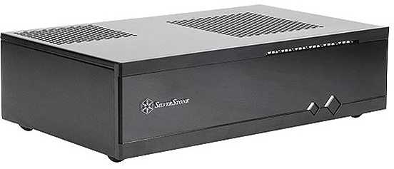 PC korpusas Silverstone Silent SST-ML05B Milo Slim HTPC Mini-ITX, juodas