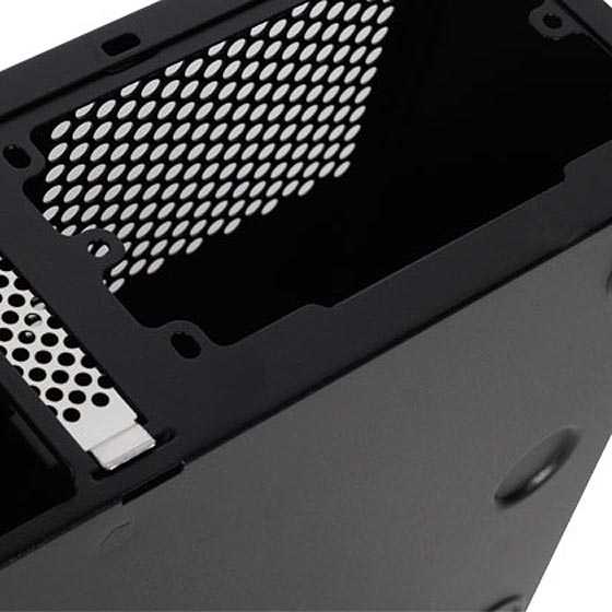 PC korpusas Silverstone Silent SST-ML05B Milo Slim HTPC Mini-ITX, juodas