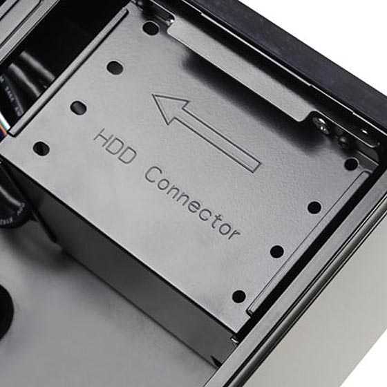 PC korpusas Silverstone Silent SST-ML05B Milo Slim HTPC Mini-ITX, juodas