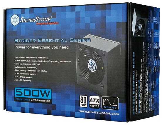 SilverStone SST-ST50F-ES230 v 2.0 500 W, 456 W