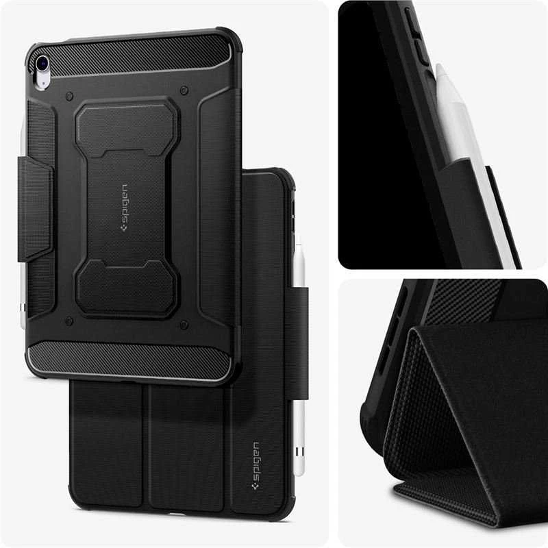 Spigen Rugged Armor Pro, juodos spalvos – Apple iPad 10.9″ 2022/11″ 2025
