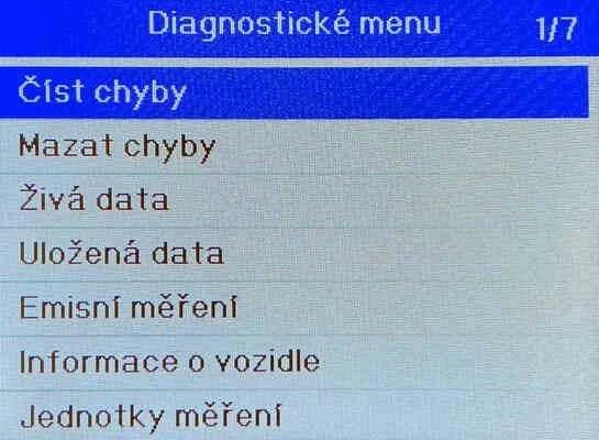 SIXTOL Autodiagnostika SX FIVE v C