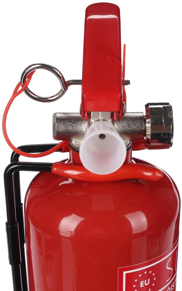 SIXTOL FIRE STOP 1kg ABC miltelinis gesintuvas, metalinis, su metaliniu laikikliu