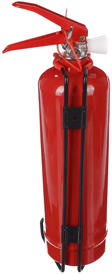 SIXTOL FIRE STOP 1kg ABC miltelinis gesintuvas, metalinis, su metaliniu laikikliu
