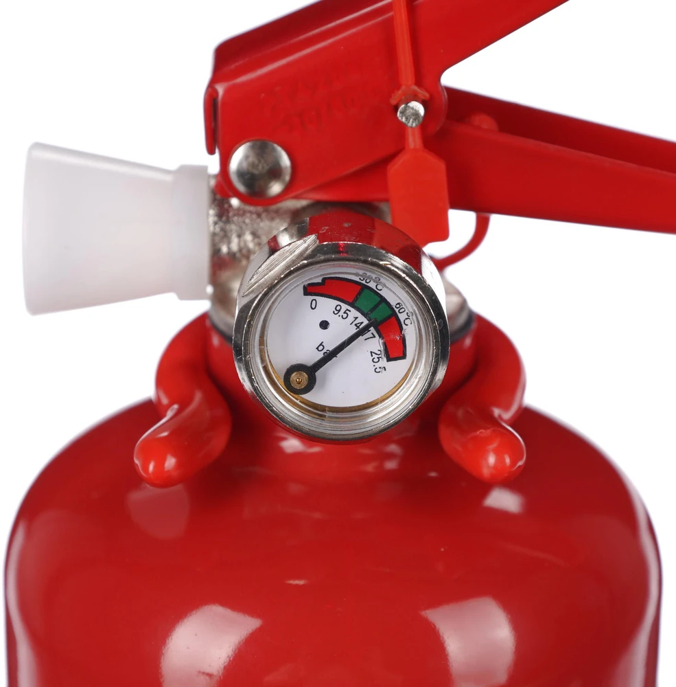 SIXTOL FIRE STOP 1kg ABC miltelinis gesintuvas, metalinis, su metaliniu laikikliu