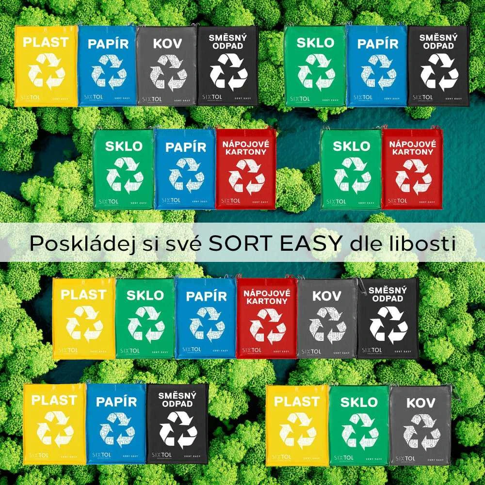 Sixtol Sort Easy 4 Carton, 30x30x40cm, 4x36l, 4pcs
