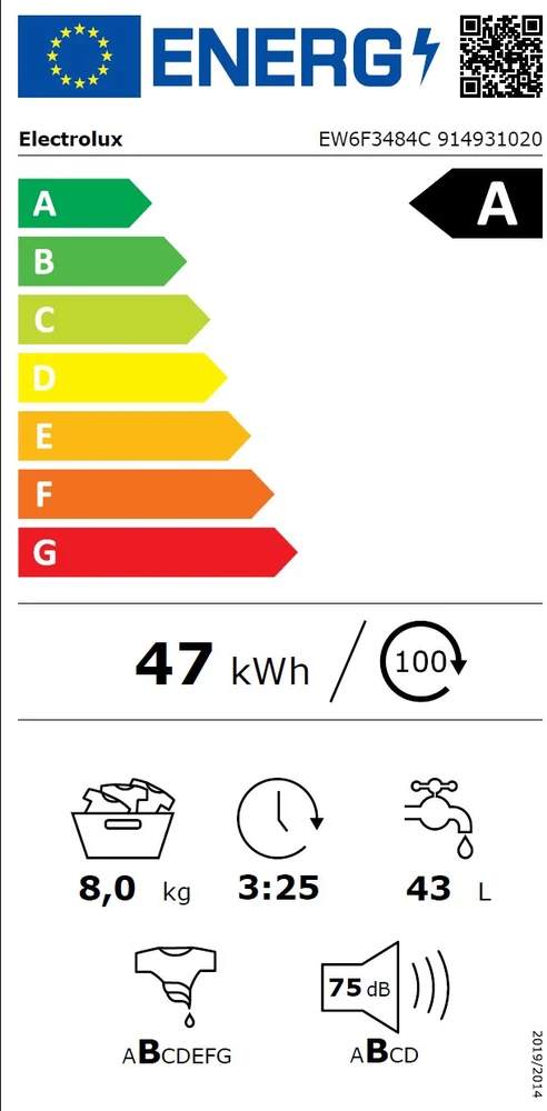 Skalbimo mašina Electrolux EW6F3484C