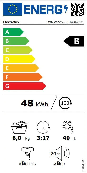Skalbimo mašina Electrolux EW6SM226CC