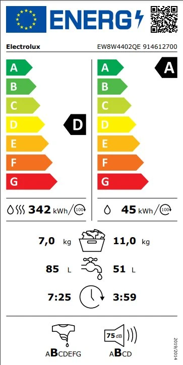 Skalbimo mašina Electrolux EW8W4402QE
