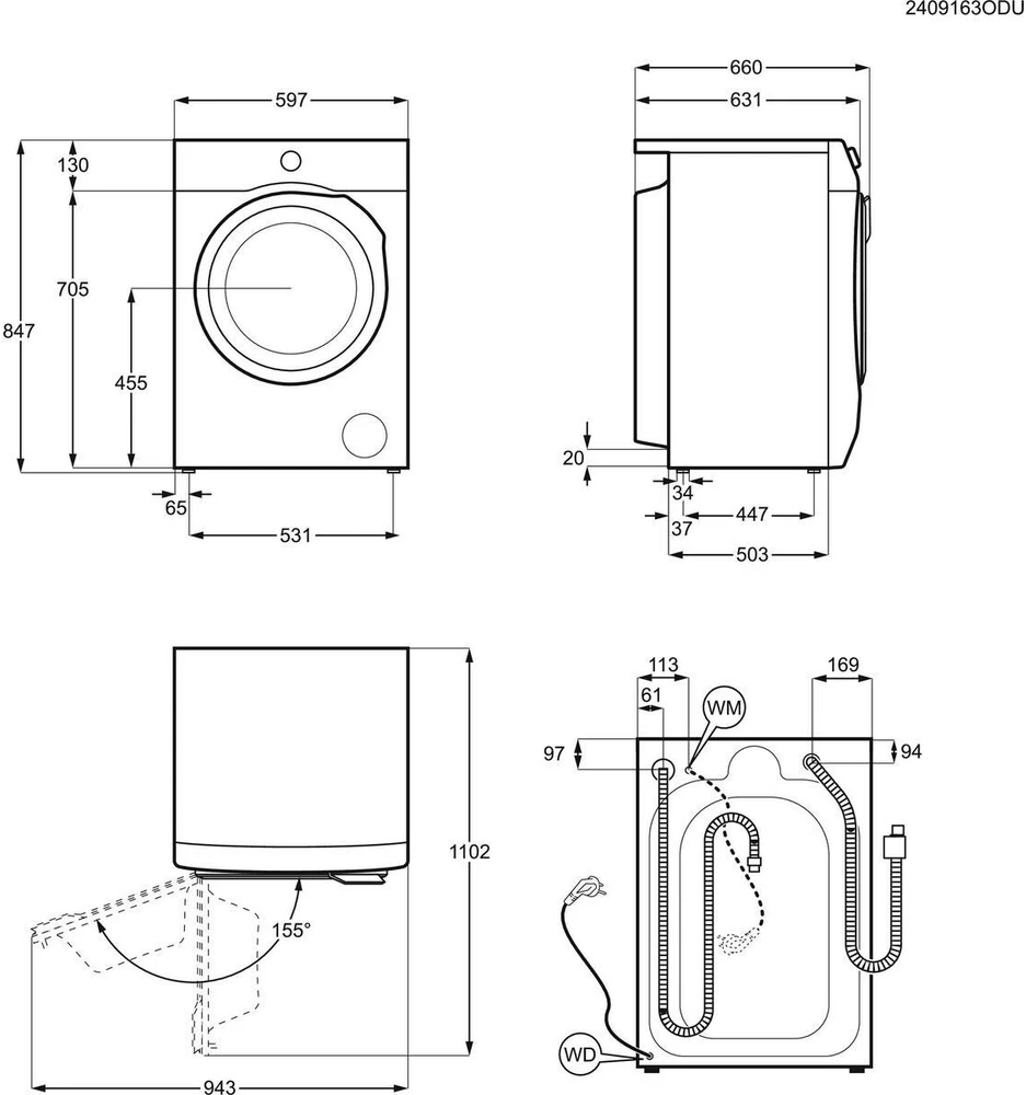 Skalbimo mašina Electrolux EW9F7417SWCC