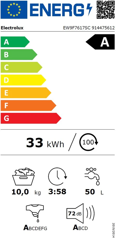 Skalbimo mašina Electrolux EW9F7617SC