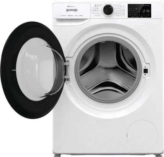 Gorenje | Skalbimo mašina | WPNEI82A1SWIFI | Energy efficiency class A | Front loading | Skalbimo talpa 8kg | 1200 RPM | Gylis 55 cm | Plotis 60 cm | Ekranas | LED | Steam function | Baltas