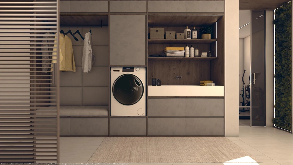 Skalbimo mašina Haier HWD80-BP14929A-S