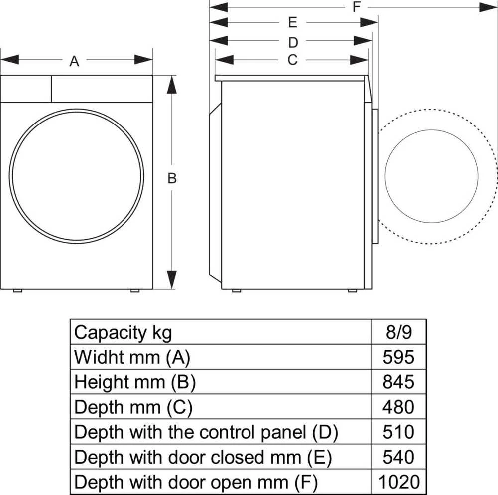 Skalbimo mašina Hisense WF3S8043BW3
