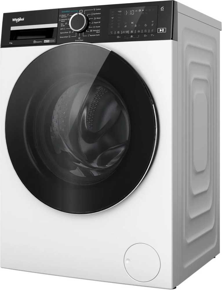 Whirlpool | Skalbimo mašina | WPM 07W ADS EE | Front loading | Energy efficiency class A | Skalbimo talpa 10 kg | 1400 RPM | Gylis 58 cm | Plotis 60 cm | Ekranas | Digital | Steam function | Baltas
