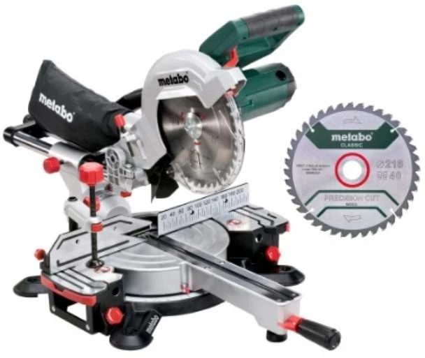 Skersinio pjovimo staklės Metabo KGS 216 M + papildomas pjovimo diskas (613216900) 1500W