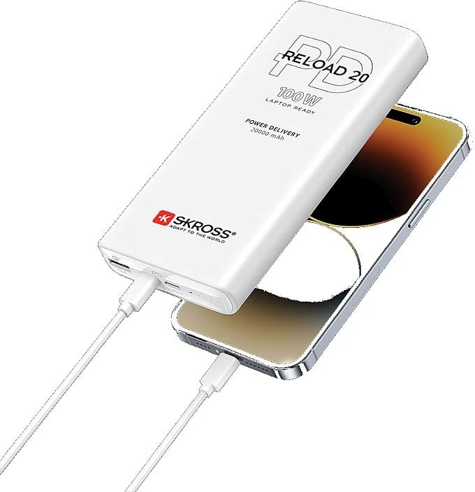 Skross Powerbank Skros Powerbank Reload 20 PD 100 W - Maksimali talpa 20000 mAh