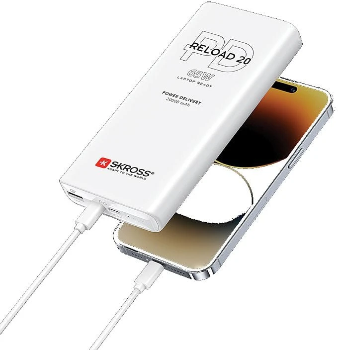Skross Powerbank Skros Powerbank Reload 20 PD 65 W - Maksimali talpa 20000 mAh