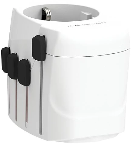 Kelioninis tinklo adapteris 230V 7A PRO kištukai AU/CN/UK/US/IT - lizdas EU SKROSS