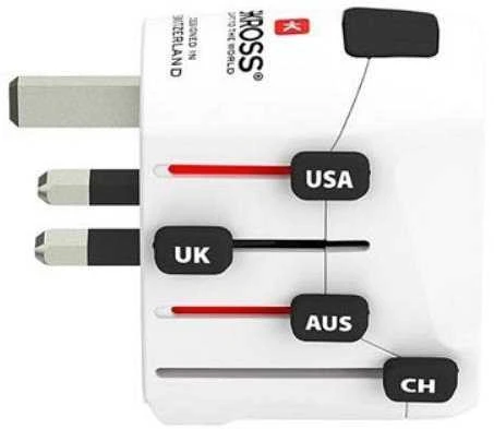 SKROSS PRO+ adapteris su kištukų pasirinkimo slankikliais