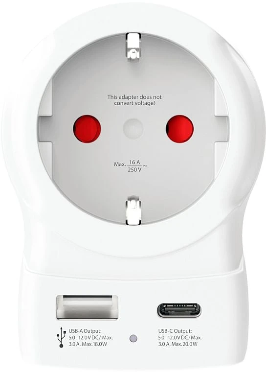 „Skross“ USB jungtis iš Europos į JAV AC20PD