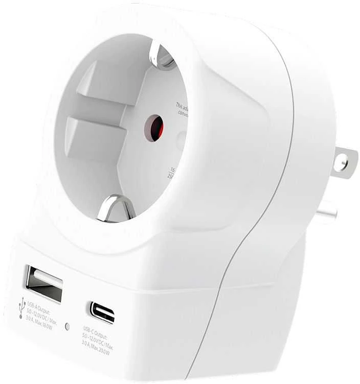 „Skross“ USB jungtis iš Europos į JAV AC20PD