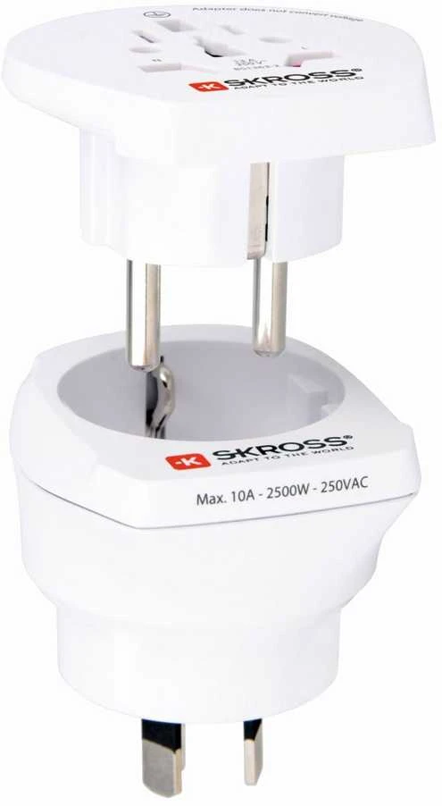 SKROSS Combo Country Adapteris World Australia/China (10A) kelioninis adapteris 1500210-E