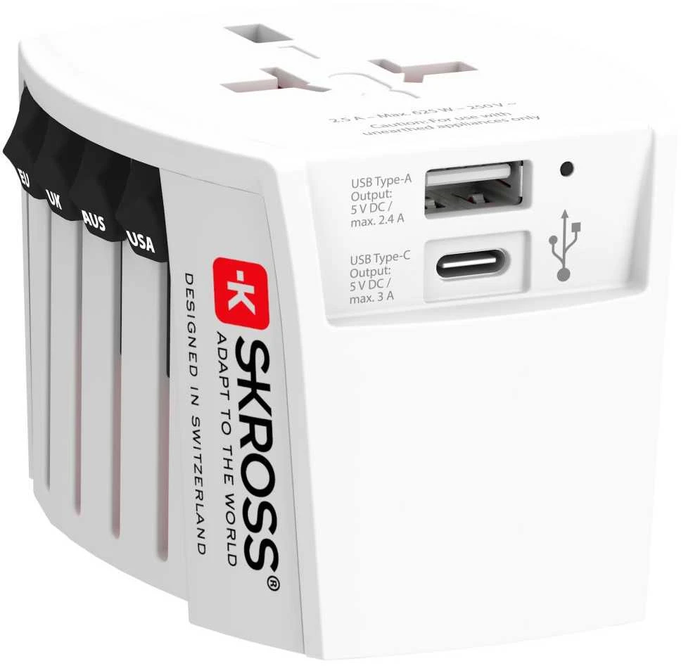 Skross MUV USB kelioninis adapteris su C tipo jungtimi