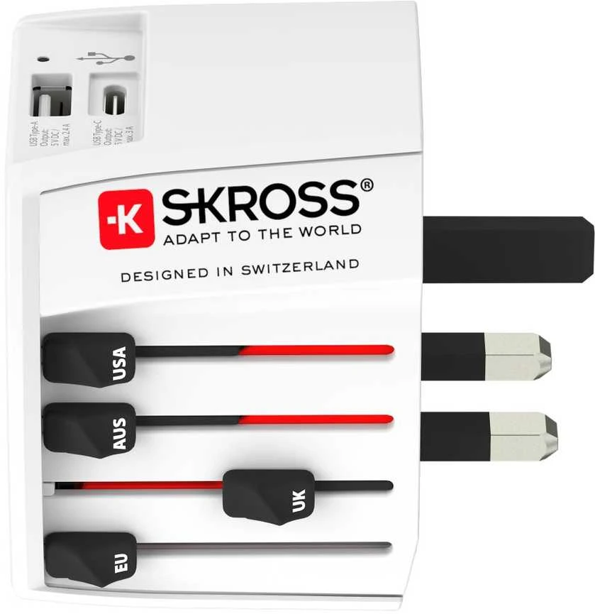 Skross MUV USB adapteris su USB-C ir USB-A jungtimis