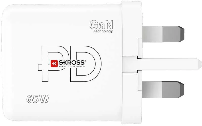 SKROSS 65W GaN įkroviklis su UK kištuku