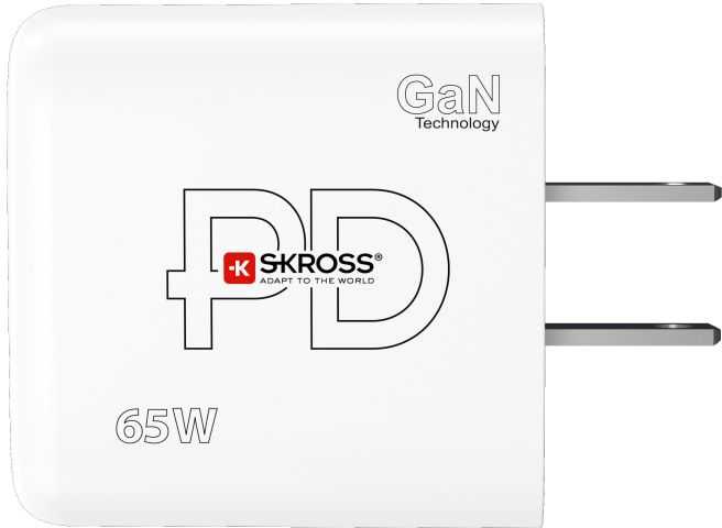SKROSS Rychlonabijecí adaptér GaN US bílá