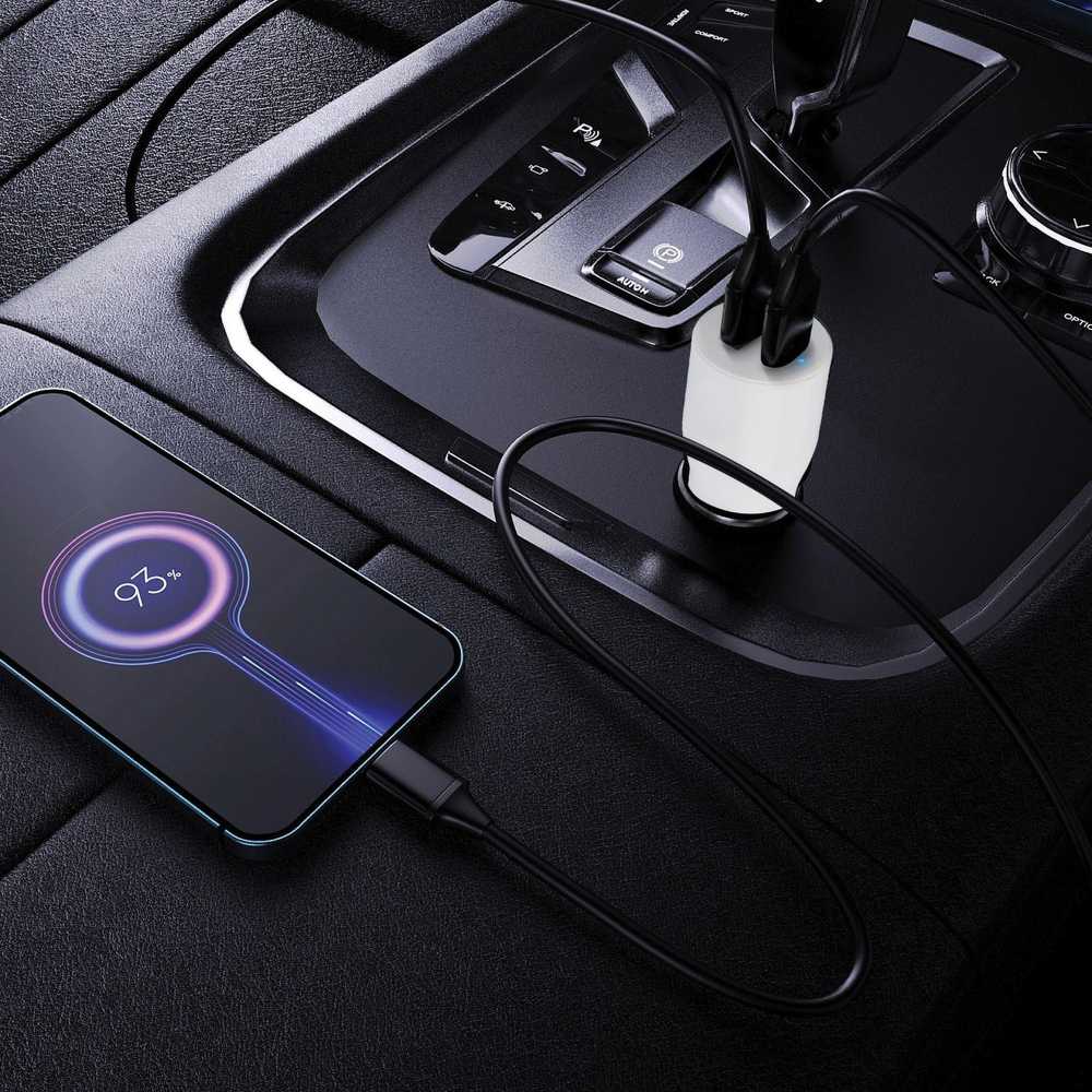SKROSS USB A+C nabíjecí autoadaptér Dual Car Charger, 20W PD