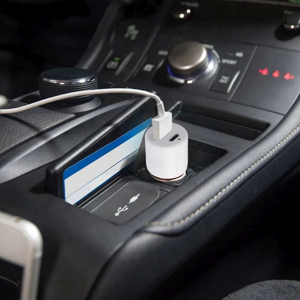 SKROSS USB A+C nabíjecí autoadaptér Dual Car Charger, 20W PD