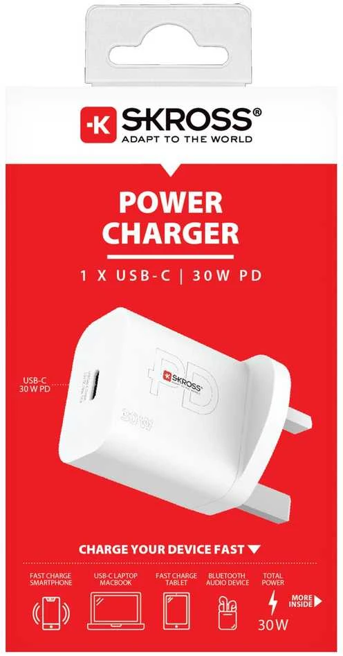Įkroviklis Skross USB įkroviklis Power Charger UK 15 W 5 V (SKCH000530WPDUKCN)