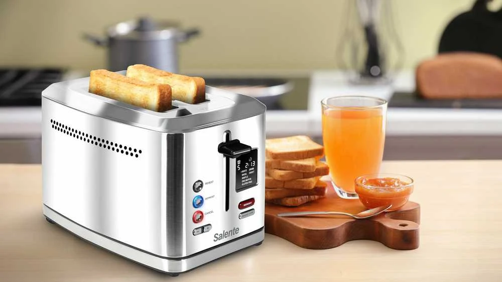 Skrudintuvas Evolveo Salente ToastMax skrudintuvas su skaitmeniniu ekranu nerūdijančio plieno