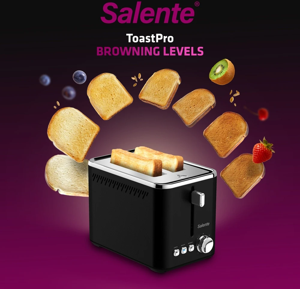 Skrudintuvas Evolveo Salente ToastPro, topinkovač, nerez, černý
