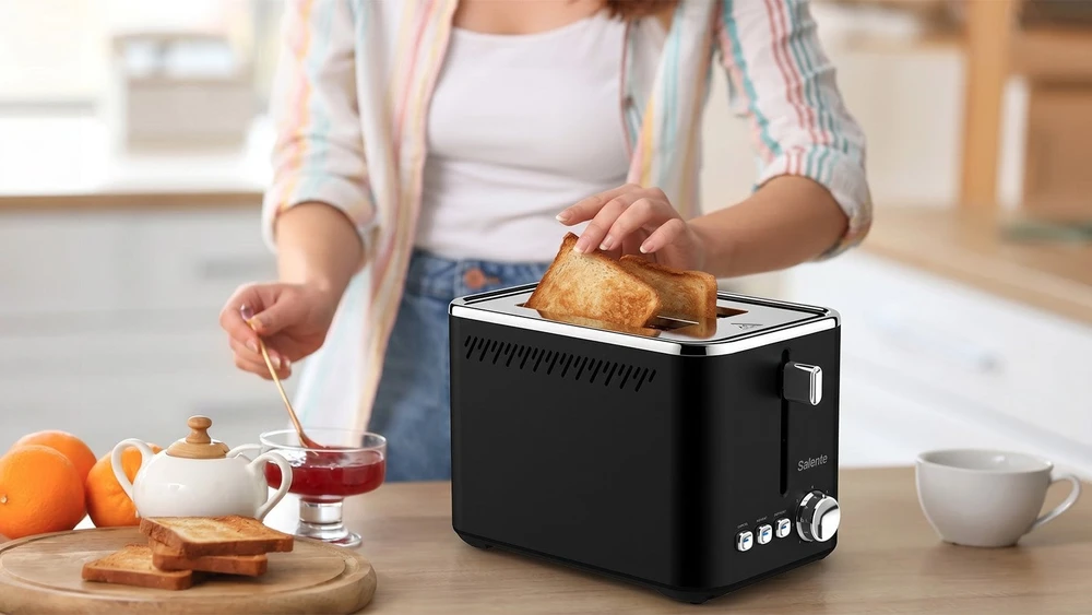 Skrudintuvas Evolveo Salente ToastPro, topinkovač, nerez, černý