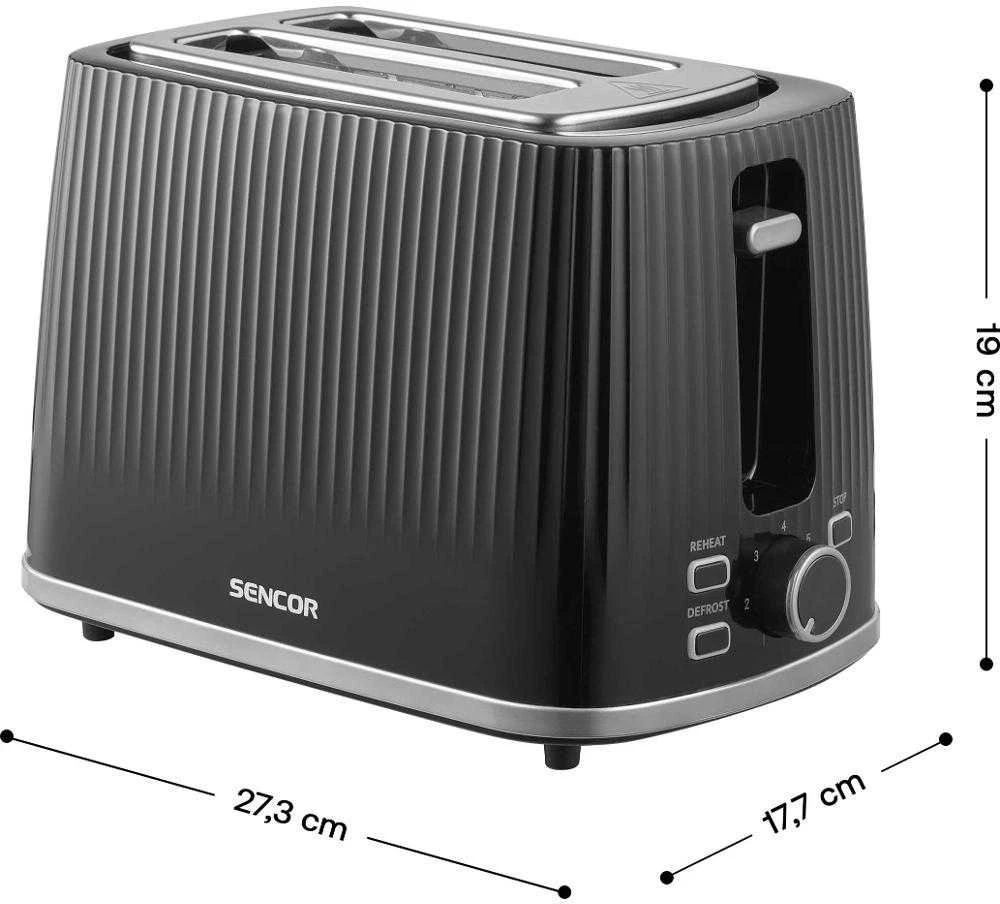 Skrudintuvas STS 7511BK Electric toaster SENCOR