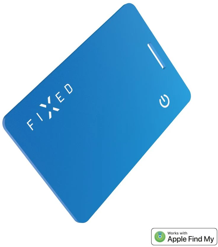 Smart tracker FIXED Tag Card 2 su funkcija Find My, belaidės ładowanie, mėlyna