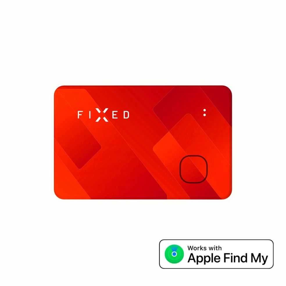 Fixed Smart tracker FIXED Tag Card su obsługą Find My, bezdrátowe nabíjenie, oranżowy