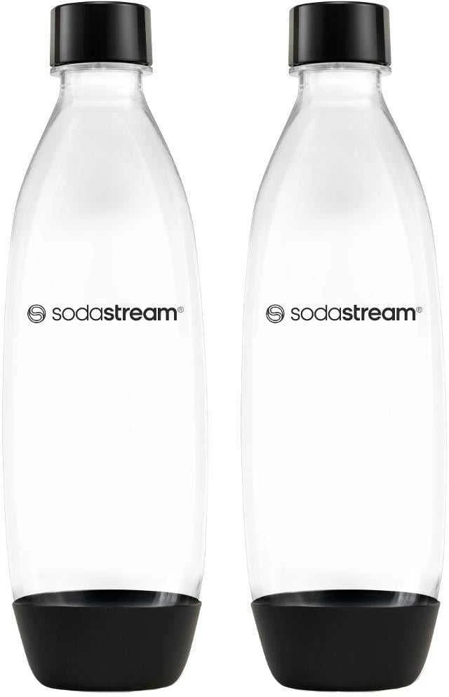 Buteliukai SodaStream Fuze, 1l, juodi, 2 vnt