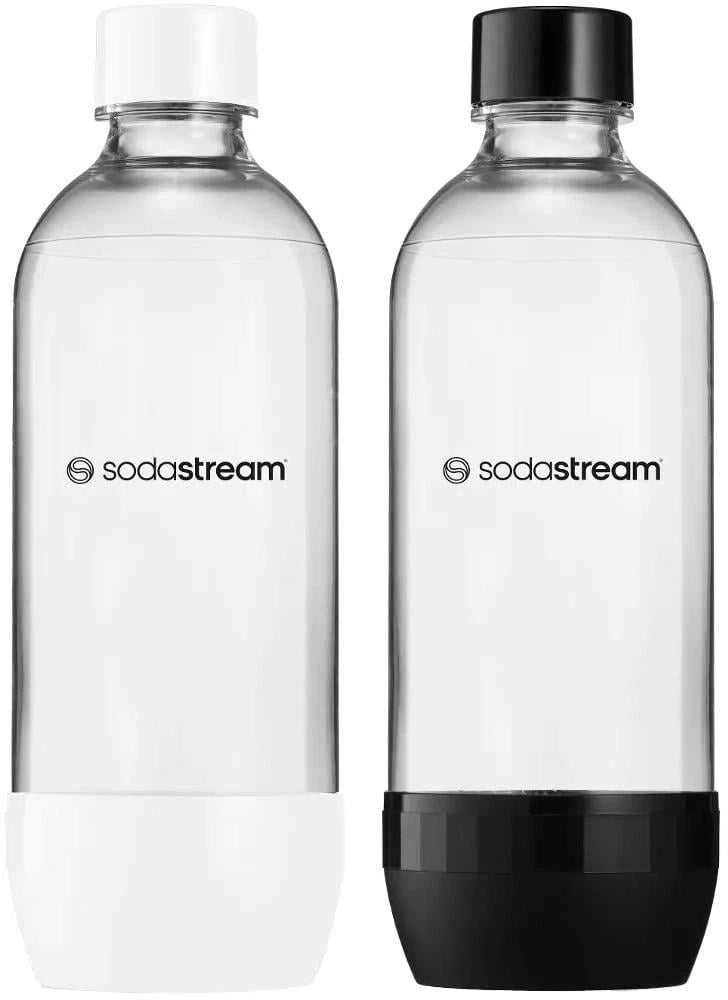 SodaStream JET bottle 2x 1 l, baltas/juodas