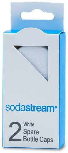 Sodastream plastikinių butelių dangtelių rinkinys 2 vnt., baltos spalvos