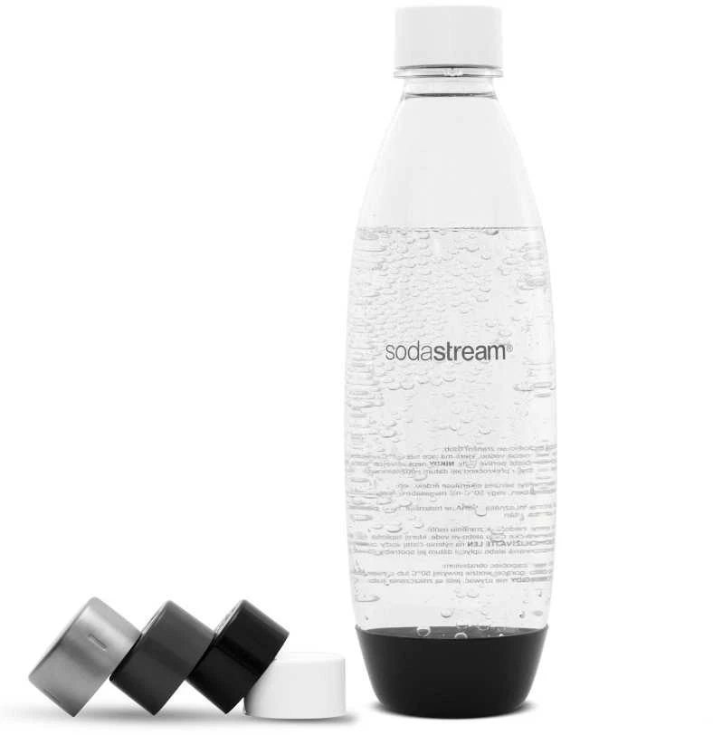 Sodastream plastikinių butelių dangtelių rinkinys 2 vnt., baltos spalvos